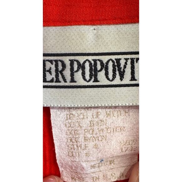 Vintage Peter Popovitch Embroidered Blouse Heart Buttons 80s78 - Picture 6 of 7